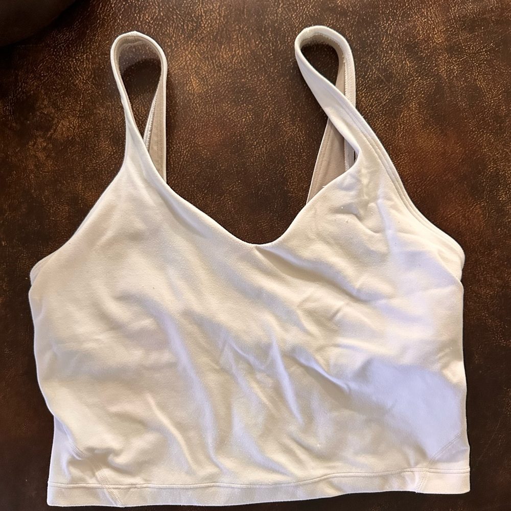 White Lululemon align tank